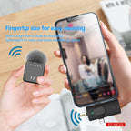 3-in-1 Lavalier Wireless Microphone – 2pcs Wireless Mic Compatible with iPhone, iPad, and Android | Perfect for Video Recording, Gaming, Live Streaming, and Podcasts