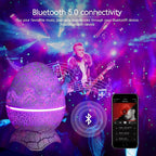 Galaxy Projector Dinosaur Egg – Sky Night Light with Bluetooth Music and Laser Starry Lamp for Room and Party Decor