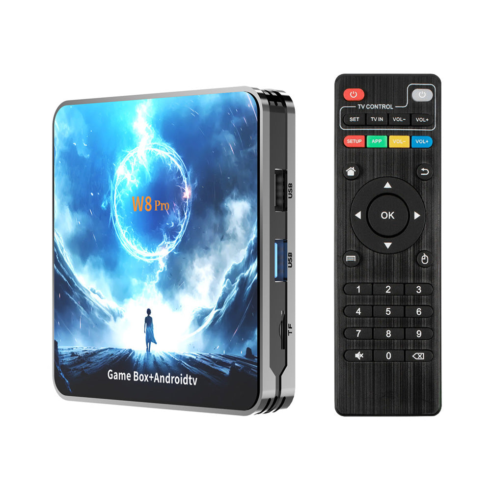 W8 PRO Android TV Game Dual System | Android 14.0 TV Box with 30,000 Games | Ultimate Entertainment Hub