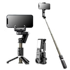 Q18 Mobile Phone Selfie Stick | Anti-Shake Gimbal Stabilizer, Single-Axis Tripod & Fill Light | Ultimate Handheld Content Creation Tool