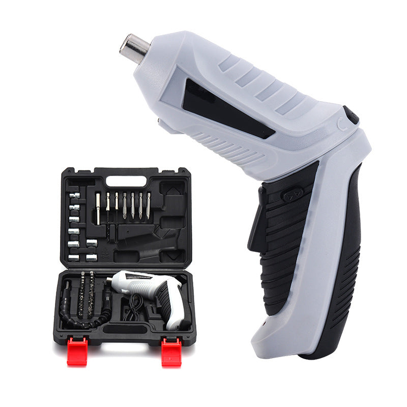 Cordless Screwdriver | Rechargeable Household Electric Drill | Multi-Function Screw Set with Lithium Battery | Compact & Versatile Tool