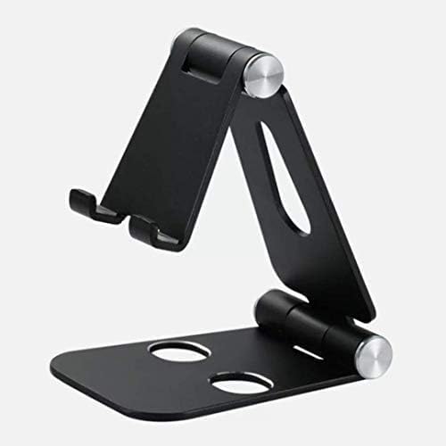 Fully Foldable Adjustable Cell Phone Stand | Desktop Holder for Phones & Tablets