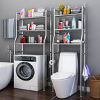 2/3 Layer Washing Machine Stand & Bathroom Storage Rack | Shelf with Towel Rack | Durable, Space-Saving, & Stylish Organization