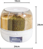 Multifunctional Grain Storage System – Large Capacity Grain Dispenser and Rice Box with Durable Build