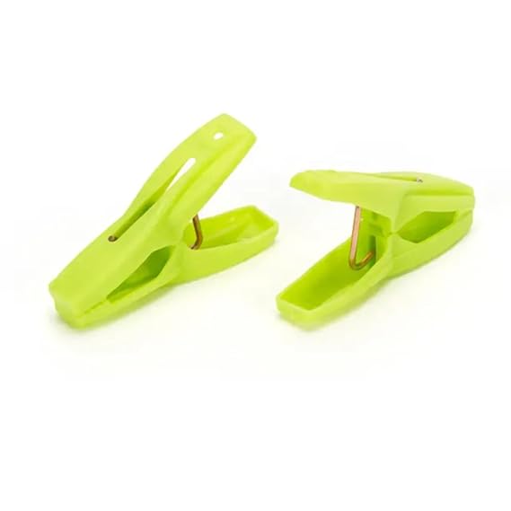 Plastic Clothes Pins Laundry Clips | 40 Colorful Clothespins with Storage Bag | Small 2-Inch Clothespins for Clothes Drying