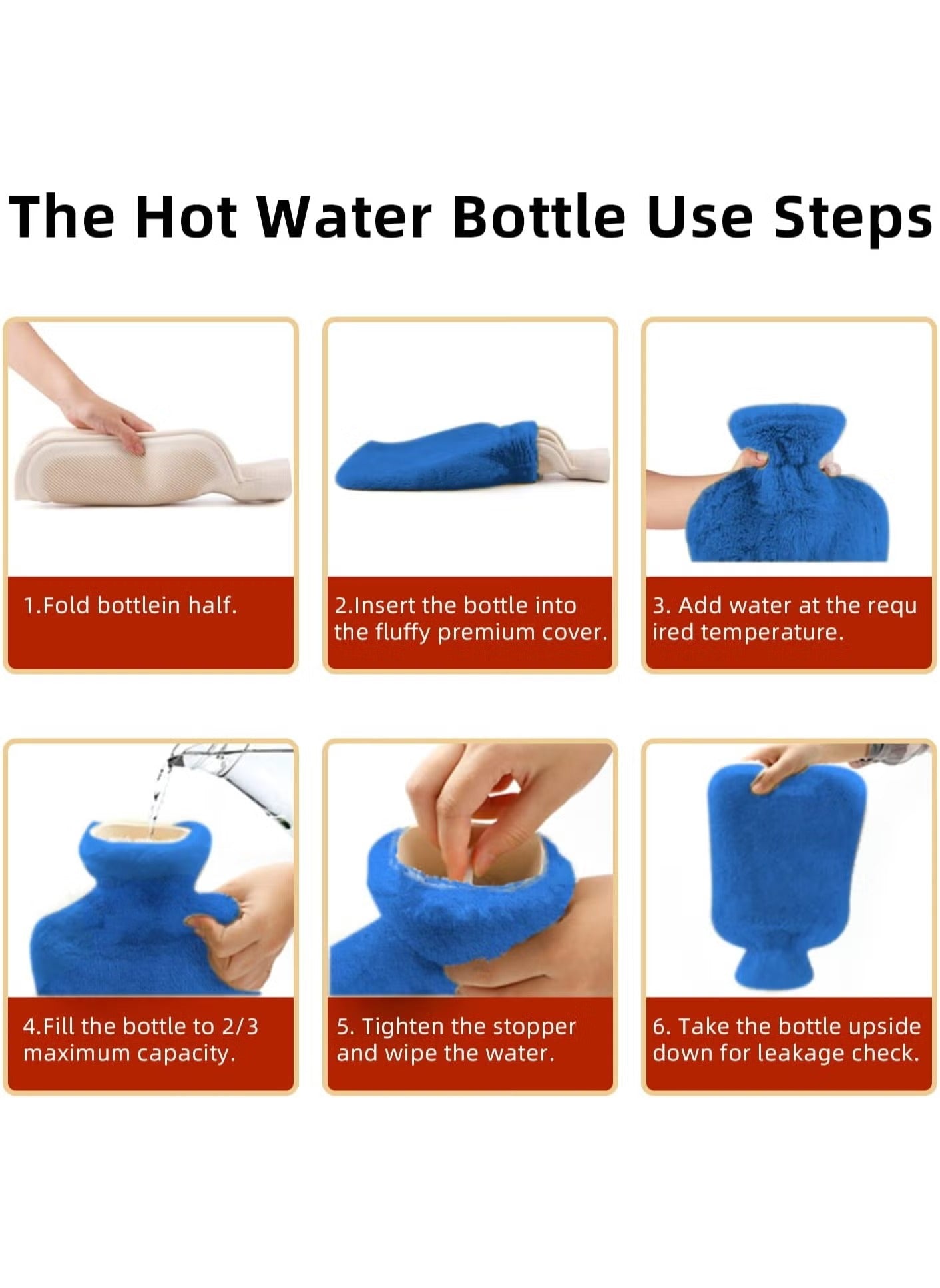 Hot Water Bag with Soft Cover | Rubber Hot & Cold Therapy Pack for Pain Relief