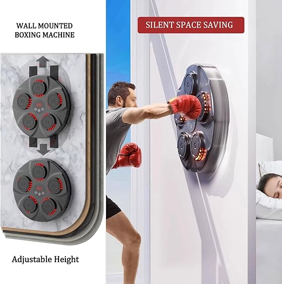 Music Boxing Machine | Smart Punching Equipment with LED Screen & Reaction Targets | Home Fitness & Fun Gift