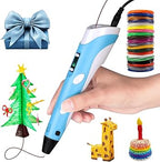 3D Pen Upgrade | Intelligent Printing Pen with LCD Screen & 12 PLA Colors for Creative Fun
