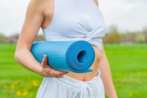 Blue 6MM Non-Slip Yoga Mat | Perfect for Gym, Workout & Flooring Exercises