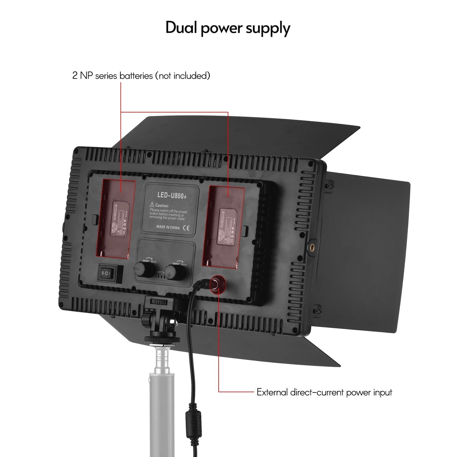 LED-800 LED Video Light | Professional Photography Light Panel for Studio and On-Location Shooting