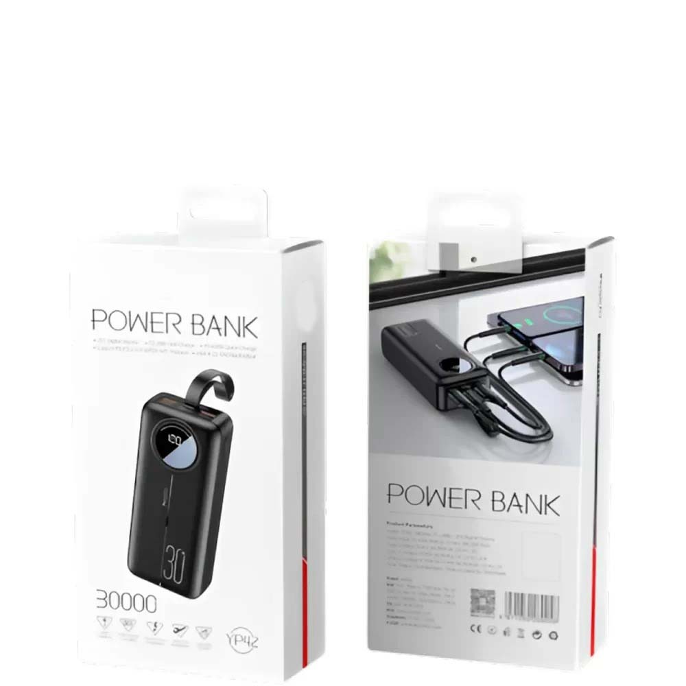 LCD Digital Display Power Bank – 30000mAh Portable Charger with High-Speed Charging