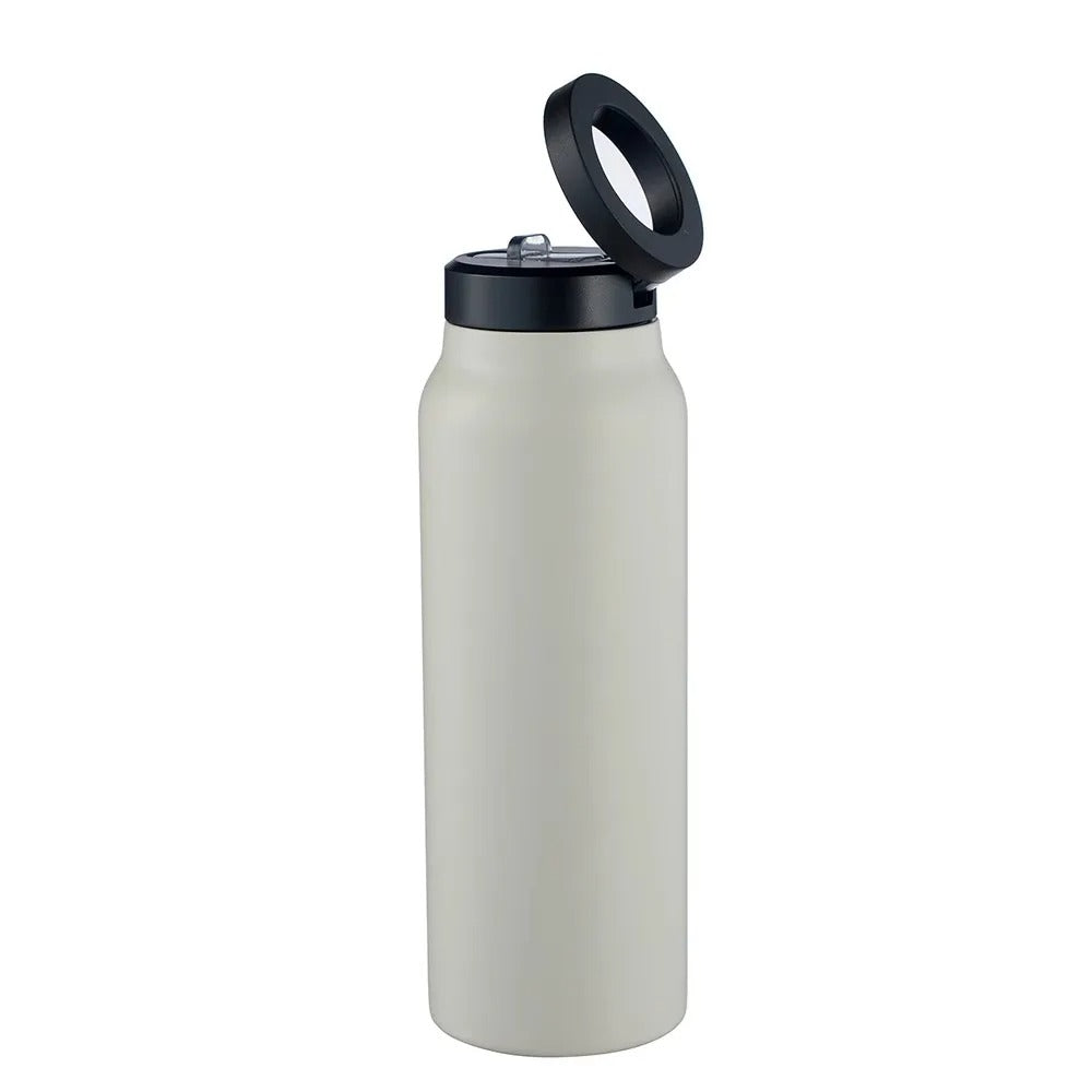 Stainless Steel Magnetic Vacuum Flask | Sports Water Bottle & Phone Holder | Outdoor Thermal Insulation Cup | Portable & Versatile Design