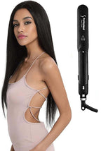 Professional Steam Ceramic Hair Straightener & Curling Iron | 3-in-1 Ionic Vapor Styler