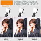 Mini LED Video Light – 6000K Adjustable Brightness 5.5W Fill Lamp with Universal Cold Shoe & Mount for DSLR Cameras, Smartphones, Laptops & Video Conferencing