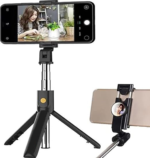Mini Portable Gimbal Bluetooth Selfie Stick with Tripod Stabilizer | Wireless 3-in-1 Phone Stand for Photography & Video