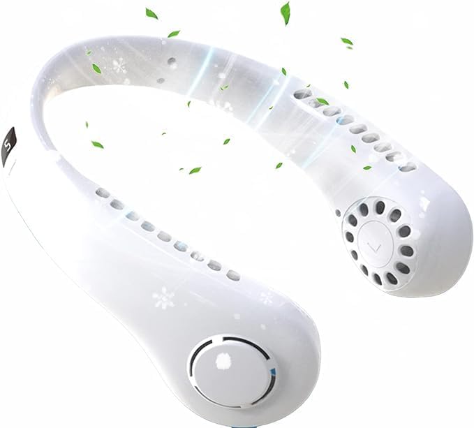 Foldable Neck Fan | Portable Personal Cooling System with 22 Air Outlets | Stay Cool Anytime, Anywhere