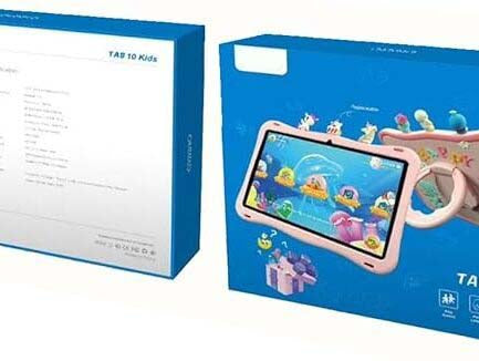 Tab10 10.1 Inch Kids Tablet - 6GB RAM, 128GB ROM, 8000 mAh Battery, Durable Design with Parental Controls and Educational Apps for Fun & Learning