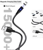 3-in-1 Magnetic Charging Cable | 3A Fast Charge | Micro USB, Type C & iProduct Compatible