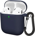 Soft Silicone Protective Case Cover for AirPods 2 & 1 | Durable & Stylish | Midnight Blue