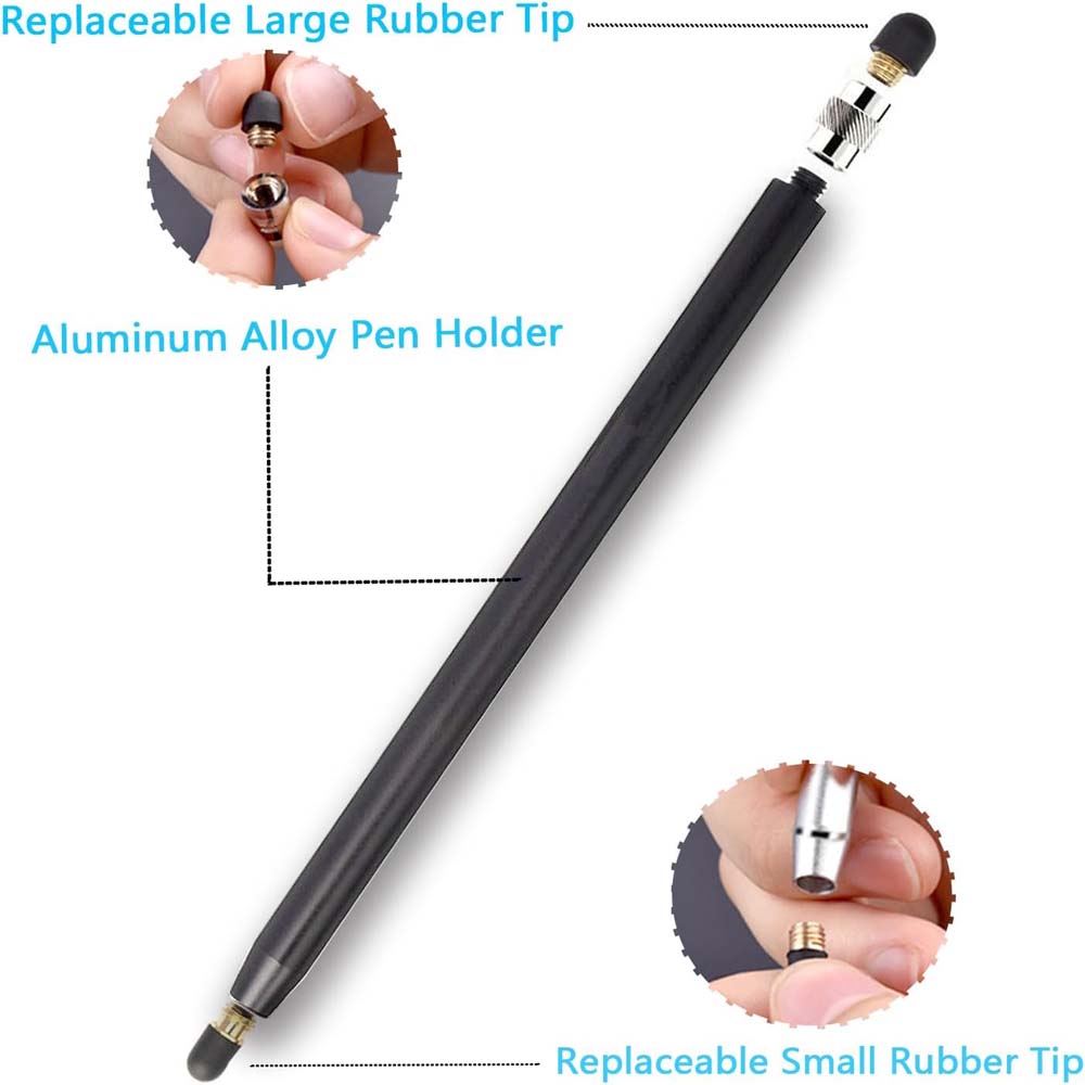 Stylus Pen – 2-in-1 High Sensitivity & Capacitive Touchscreen Pen | Universal Stylus for iPad, iPhone, Samsung, Tablets & All Smartphones (Multi-Colour Lightweight Design)