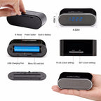 Wireless WiFi Table Clock – 1080P HD Mini Camera with Alarm, IR Night Vision, and Home Security DVR