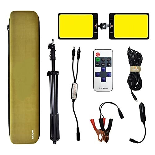 LED Work Light with Telescoping Tripod | 20,000 Lumen Dual-Head Adjustable Stand for Outdoor & Indoor Tasks