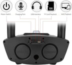 Wireless Bluetooth Speaker with Dual Microphone Set | Portable Karaoke System for Home, Parties & Events