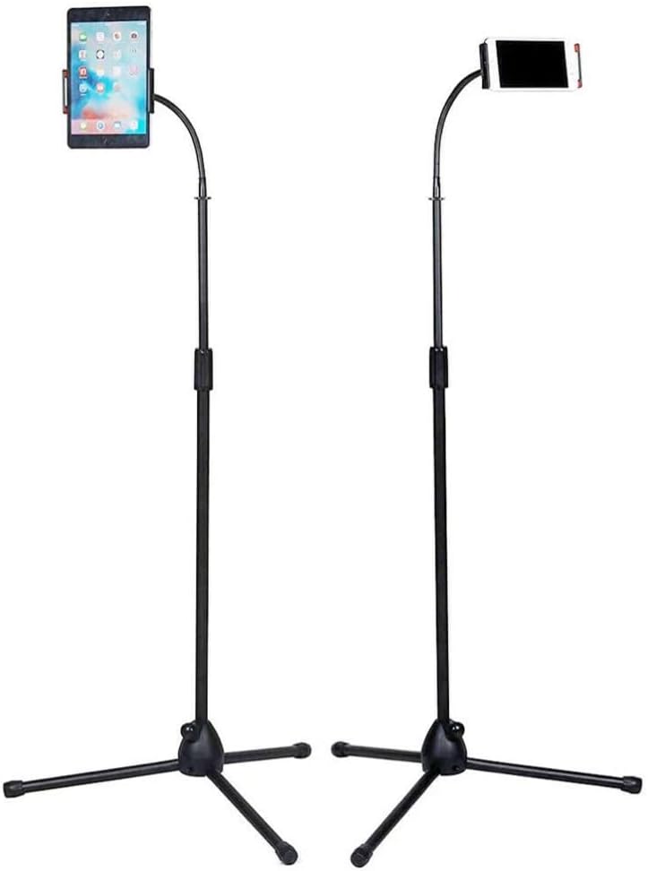 Universal Height-Adjustable Mobile Phone Floor Stand Holder | Hands-Free Convenience for All Devices