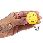 Wall Hanging Hook Set | 9-Piece Emoji Face Adhesive Hooks with Strong Poster Adhesive