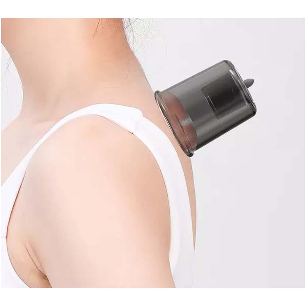 Electric Cupping Massager & Scraping Instrument. Rechargeable muscle pain relief for neck, back, arms & legs. Portable design.