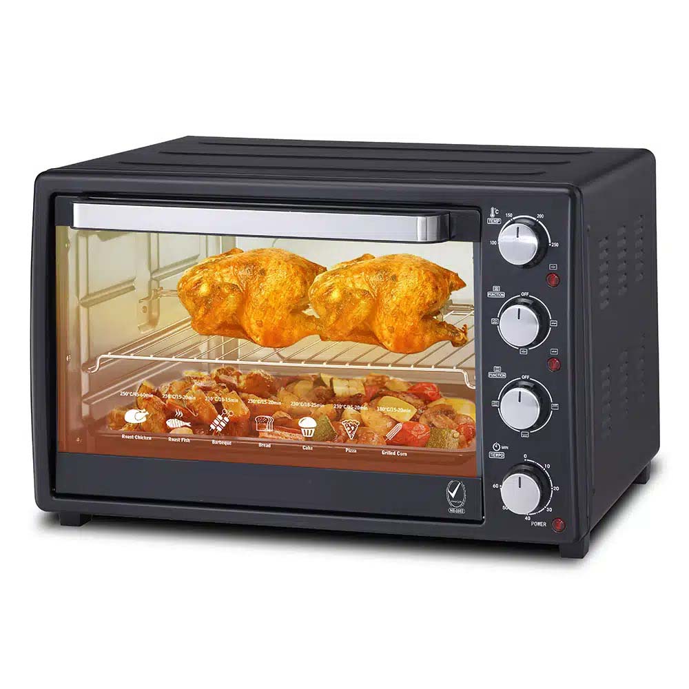 OE-1417 42L Electric Oven Toaster Grill – Multi-Function Convection Countertop Oven with Rotisserie, Baking, Broiling, Toasting, Adjustable Temp & Timer Control