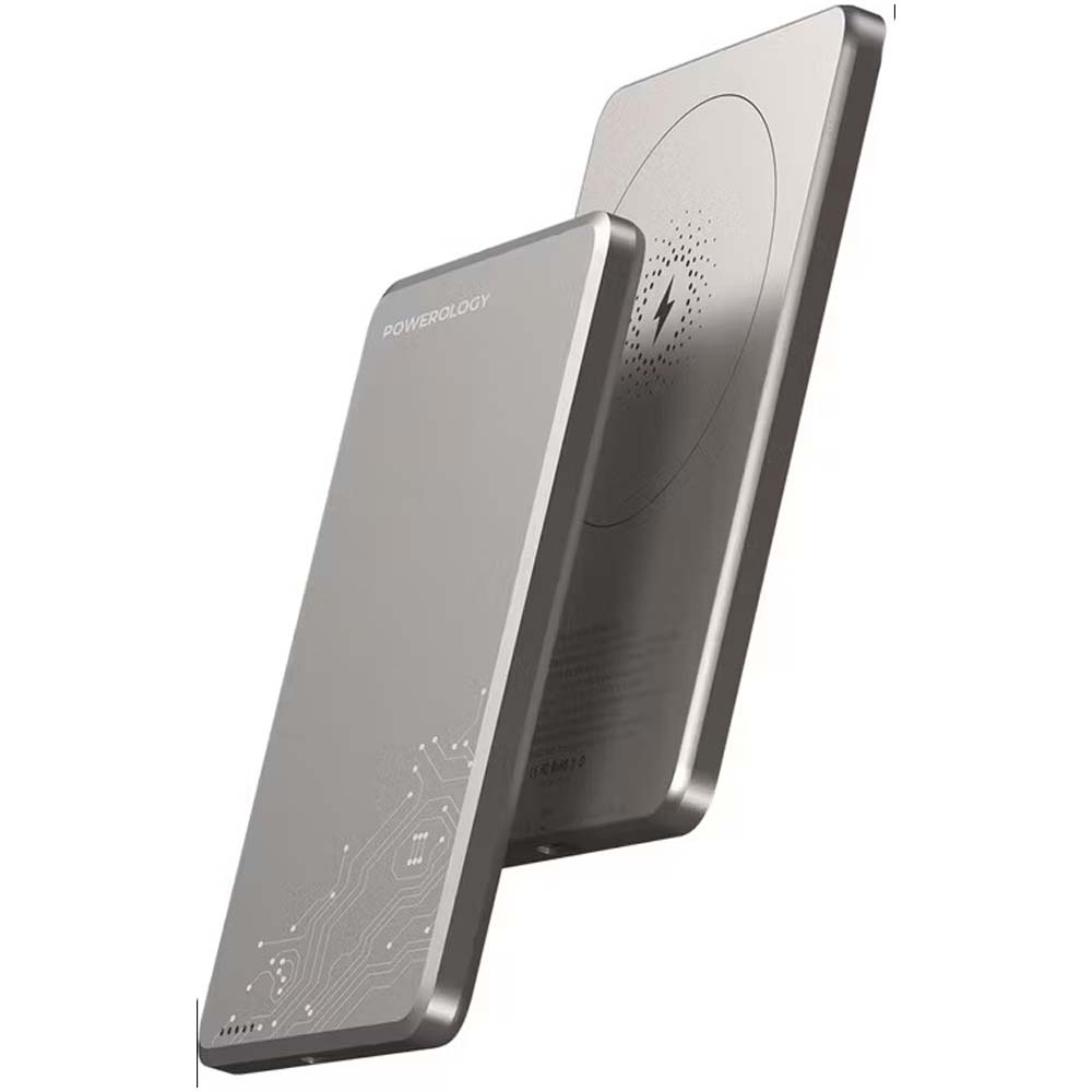 5000mAh MagSafe Power Bank – Ultra-Slim 15W Wireless Charger with Aluminum Body, Fast Charging Compatible with iPhone & Android (Multi-Device Support)