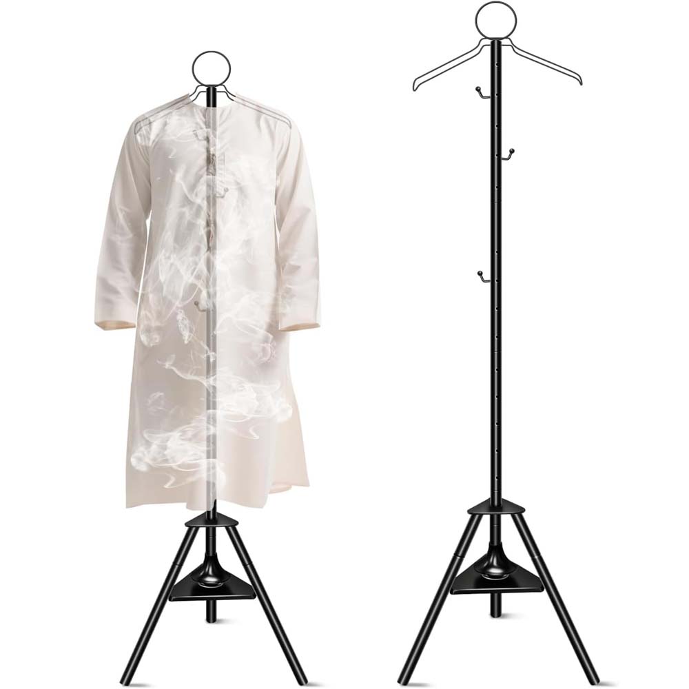 175cm Hanging Clothes Steamer Rack with Built-In Incense Burner, Multi-Color Garment Drying & Aromatherapy Stand for Home, Space-Saving and Stylish Design