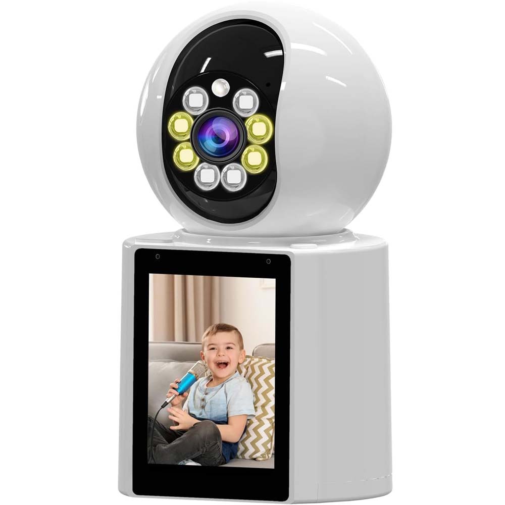 4K HD Indoor Security Camera – 360° Rotation, Night Vision, Two-Way Audio, Motion Alerts, App Control, Ideal for Pets, Babies, and Nanny Monitoring
