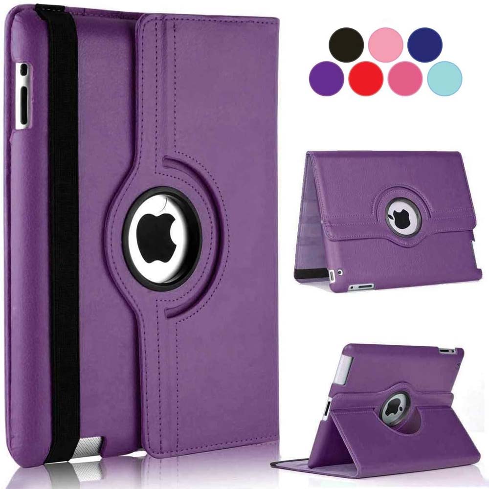 360° Rotating Case for iPad 10.2/10.5 – PU Leather Smart Cover with Auto Sleep/Wake, Multi-Angle Stand & Full Protection (Multi Colour)