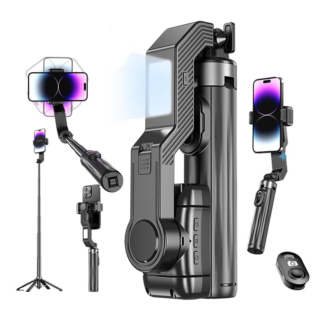 Q31 Handheld Gimbal Stabilizer | Smartphone Stabilizer with AI Face Tracking, Wireless Remote & Tripod Stand | Smooth Video for Vlogging, Live Streaming & Travel