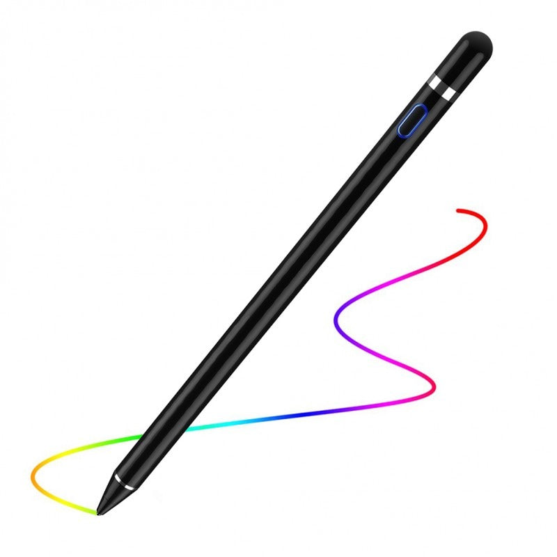 Digital Active Stylus Pen – Precision Drawing & Writing Pen with Palm Rejection | Compatible with iPad, iPhone & Android Tablets, Rechargeable Fine-Tip Pen (Black)