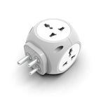 7-in-1 Multi Plug Extension Adapter with 4-Way Wall Outlet, Fast Charging USB Ports, Compact Cordless Power Extender for Home, Office, Travel Use