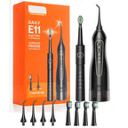 Electric Toothbrush & Water Flosser Combo – Cordless, Rechargeable, Waterproof Oral Care Kit with 5 Brush Modes, 3 Floss Modes, 8 Replacement Heads for Travel