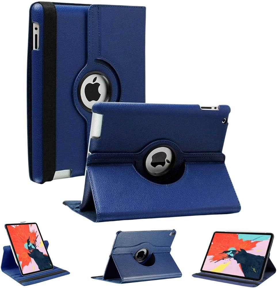 iPad Pro 12.9" Case (2015–2017) – 360° Rotating Wallet Folio with Auto Sleep/Wake, Card Slots & Shockproof Protection (Multi Colour)