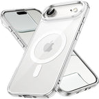 Magnetic Clear Case for iPhone 17 Air 6.5" (2025) | MagSafe Compatible Shockproof Transparent Bumper Cover with Anti-Scratch Hard Back & Wireless Charging Protection