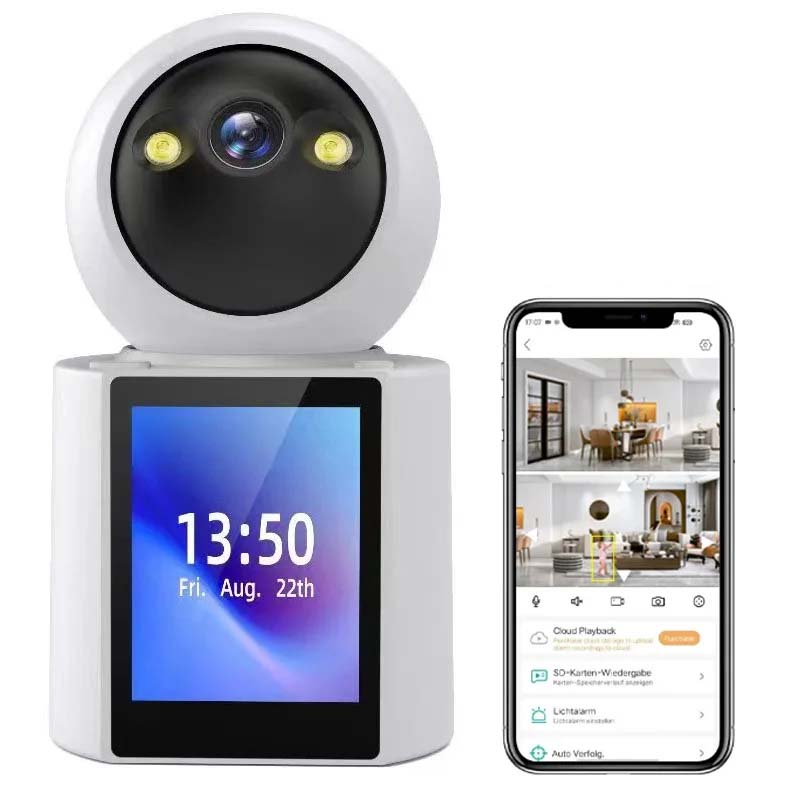 4K 6MP Smart PTZ IP Camera – AI Human Detection, Color Night Vision, Two-Way Audio & One-Click Video Calling for Advanced Home Security