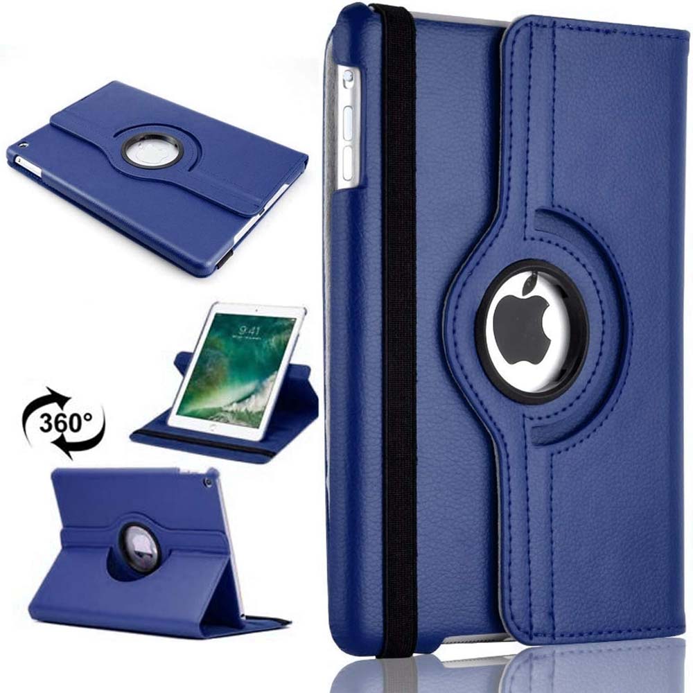 360° Rotating Stand Case for iPad Mini 4/5 – PU Leather Smart Cover with Auto Sleep/Wake & Multi-Angle Viewing (Multi Colour)
