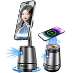 Q05 Smart Magnetic Charging Gimbal | 360° Rotation Smartphone Stabilizer with AI Face Tracking, Magnetic Mount & Wireless Charging for Smooth Video & Vlogging