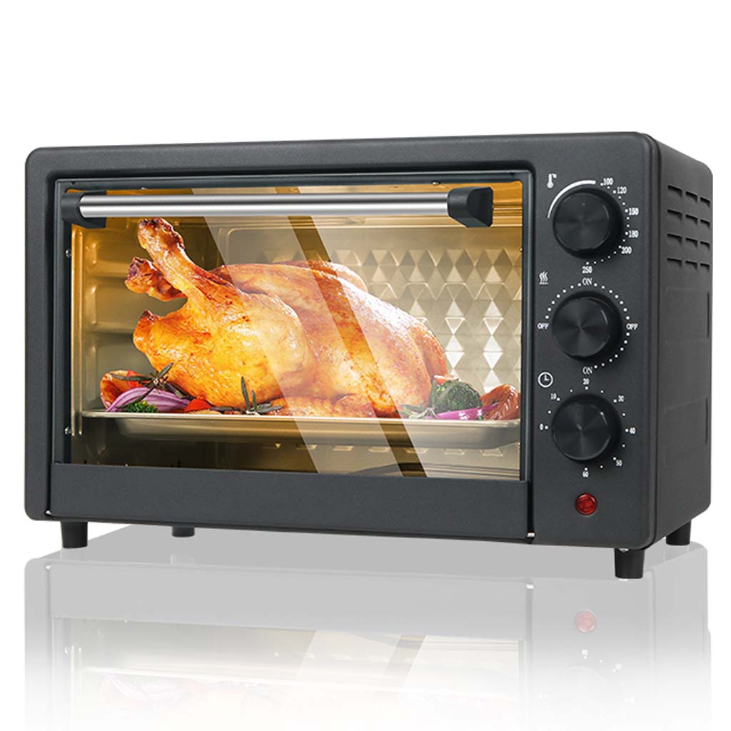 18L Multifunction Toaster Oven – 6-in-1 Electric Countertop Convection Oven for Pizza, Baking, Roasting, Toasting, Broiling, and Reheating