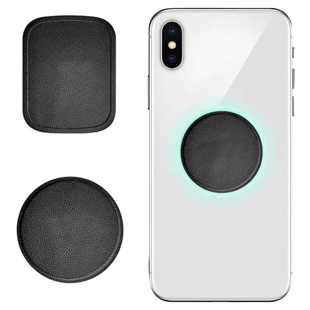 2-in-1 Magnetic Phone Holder – Premium Leather Phone Stand & Strong Magnetic Car Mount | Universal Holder for Smartphones, Desk & Travel Use (Durable & Stylish)