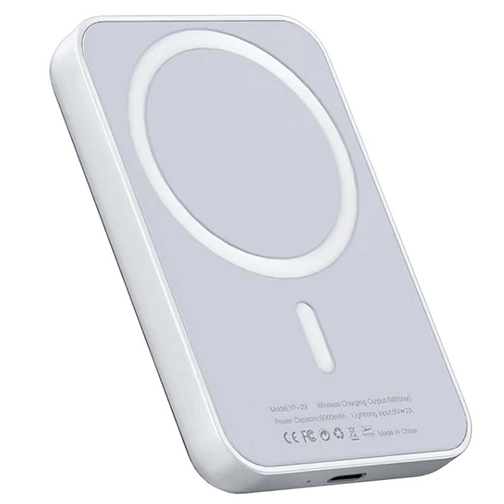 YP29 Magnetic Power Bank – 5000mAh Portable Wireless Charger, MagSafe-Compatible Slim Battery Pack for iPhone & Smartphones, Compact Travel-Friendly Charging Solution