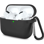 AC05 AirPods Pro Protective Case | Shockproof Silicone Cover with Carabiner Clip | Wireless Charging Compatible & LED Visible | Durable Protection for Apple AirPods Pro