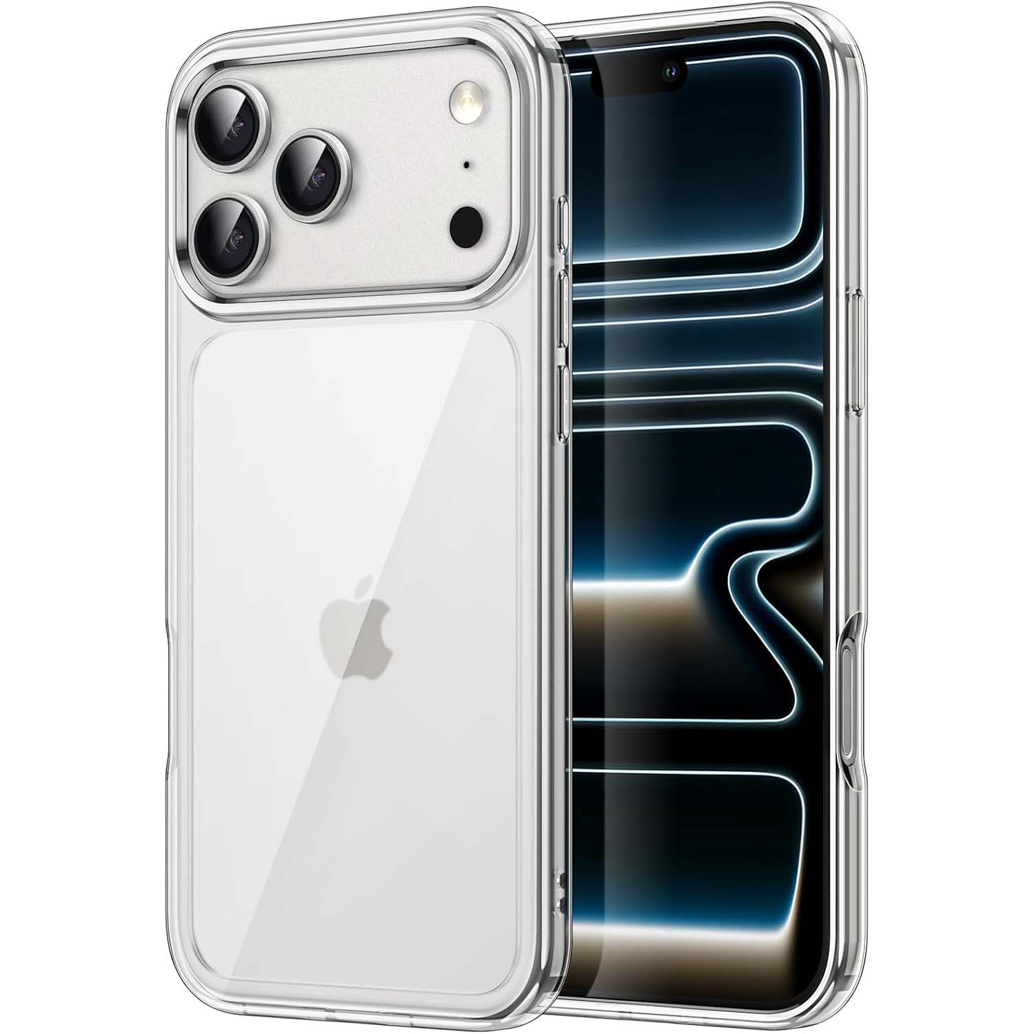 Crystal Clear Case for iPhone 17 Pro Max 6.3" (2025) | Anti-Yellowing Hard Back, Slim Shockproof Bumper, Wireless Charging Compatible Protective Phone Cover