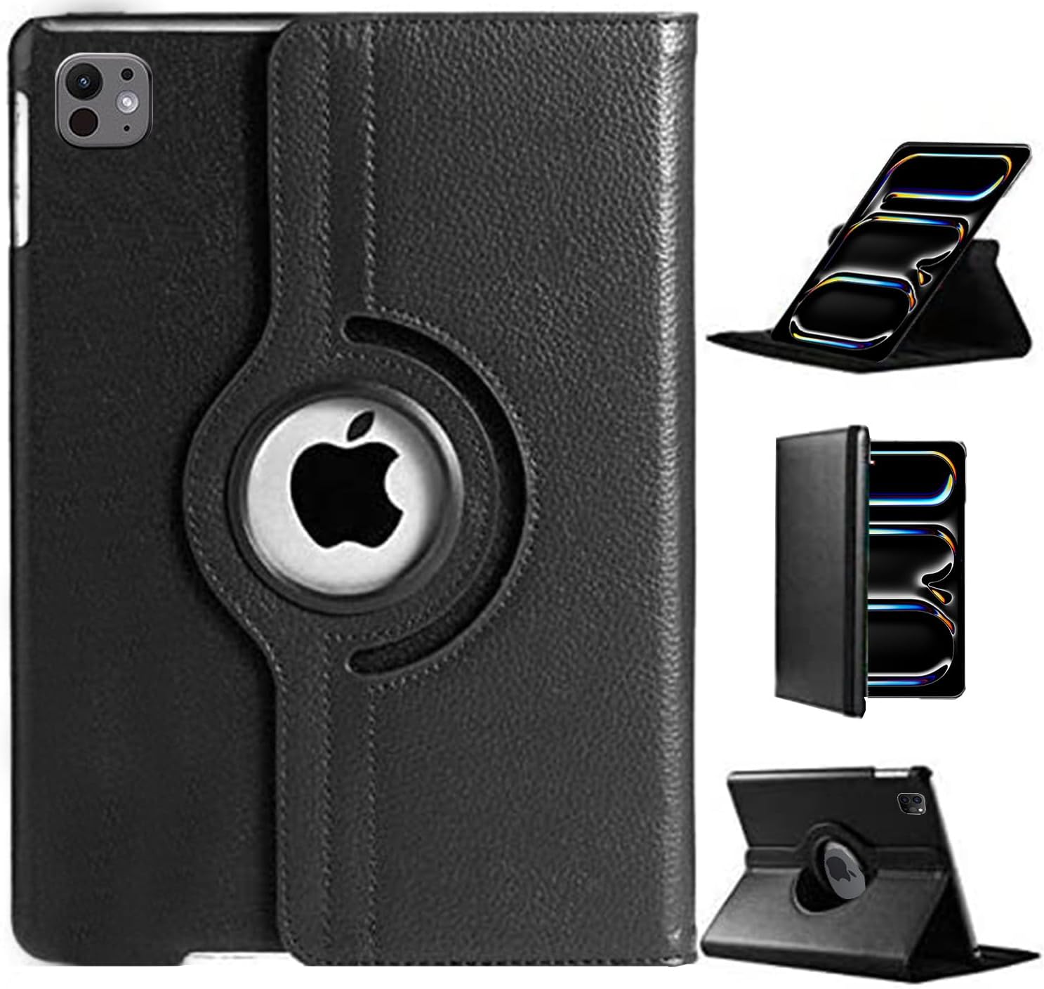iPad Pro 11" (2024 M4) Case – 360° Rotating Smart Folio with Auto Sleep/Wake, Multi-Angle Stand & Full Protection (Multi Colour)